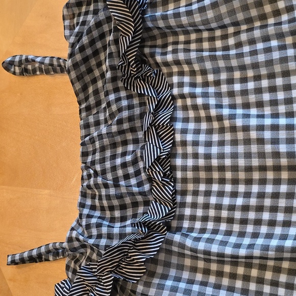 Danny & Nicole Black and White Ruffled Sundress - Picture 4 of 6